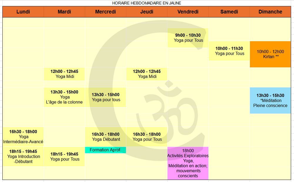 horaire retraite hatha yoga meditation pleine conscience kirtan yoga automne2024 2025 5dcf2